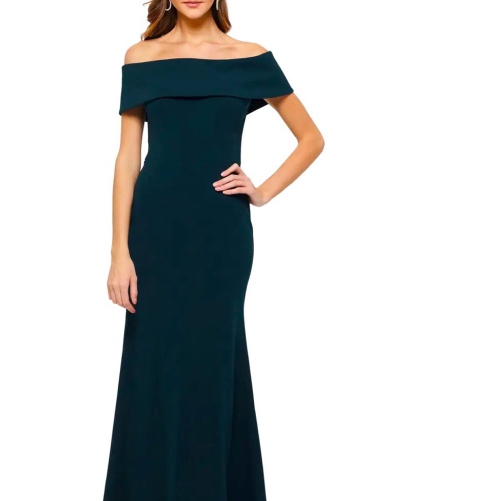 Long formal off the shoulder dress, size 8